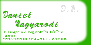 daniel magyarodi business card